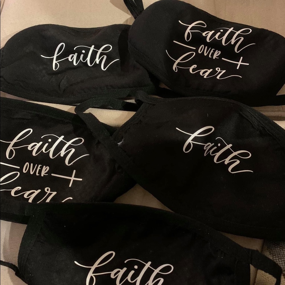 Faith/Faith over Fear mask